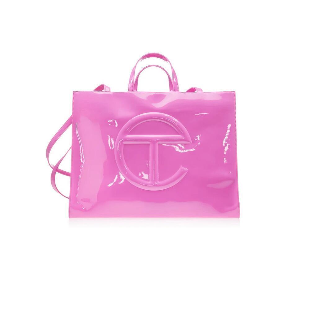 Telfar Large Shopping Bag Pink Patent